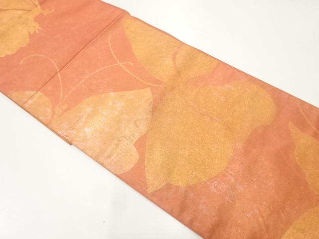 蝶模様織出し袋帯